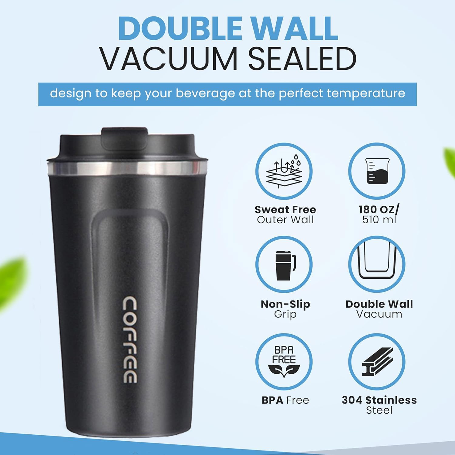 510 ml Insulated Travel Cup/Tumbler With Temperature display(mix color only) - Image 3