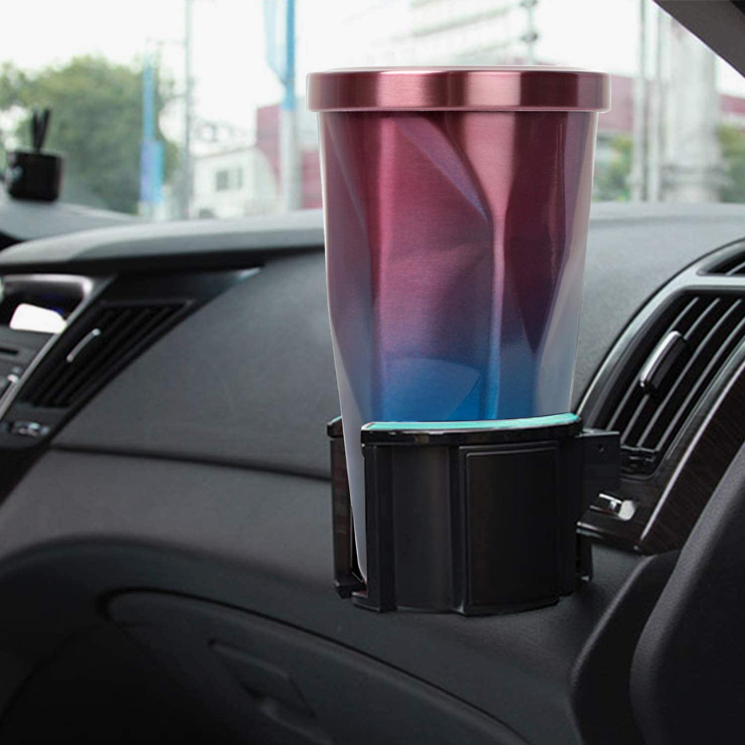 Stainless Steel Diamond Cut Shape Double Wall Vacuum Tumbler with Lid and straw - Image 4