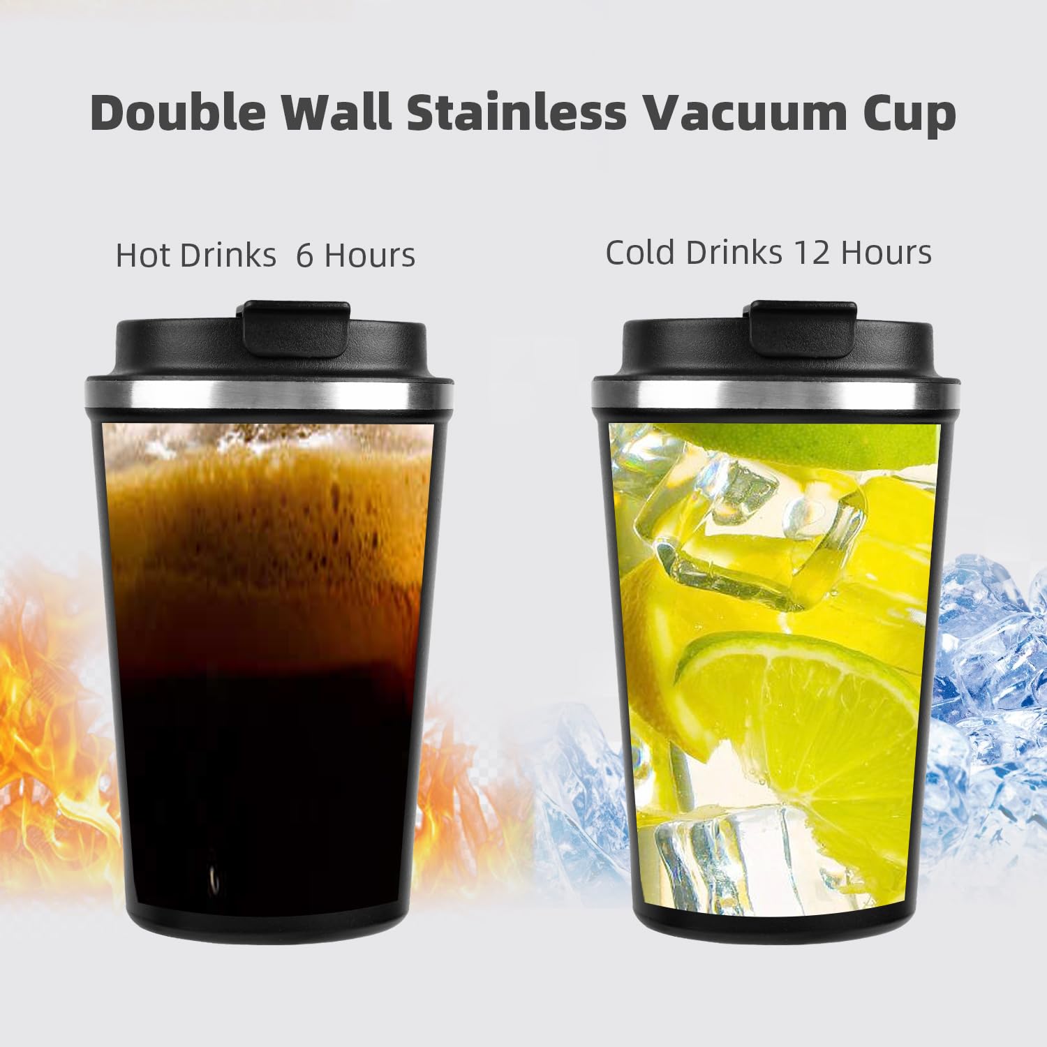 510 ml Insulated Travel Cup/Tumbler With Temperature display(mix color only) - Image 6