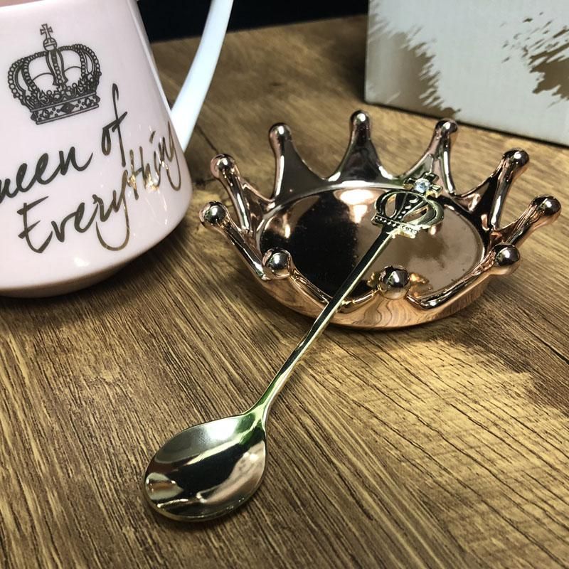Queen of Everything Mug with Golden Crown & Spoon 350ml(mix color only) - Image 11