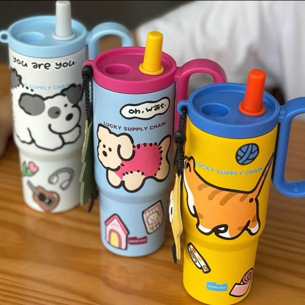 800 ml Cute Cartoon Themes Tumblers (mix color only) - Image 9