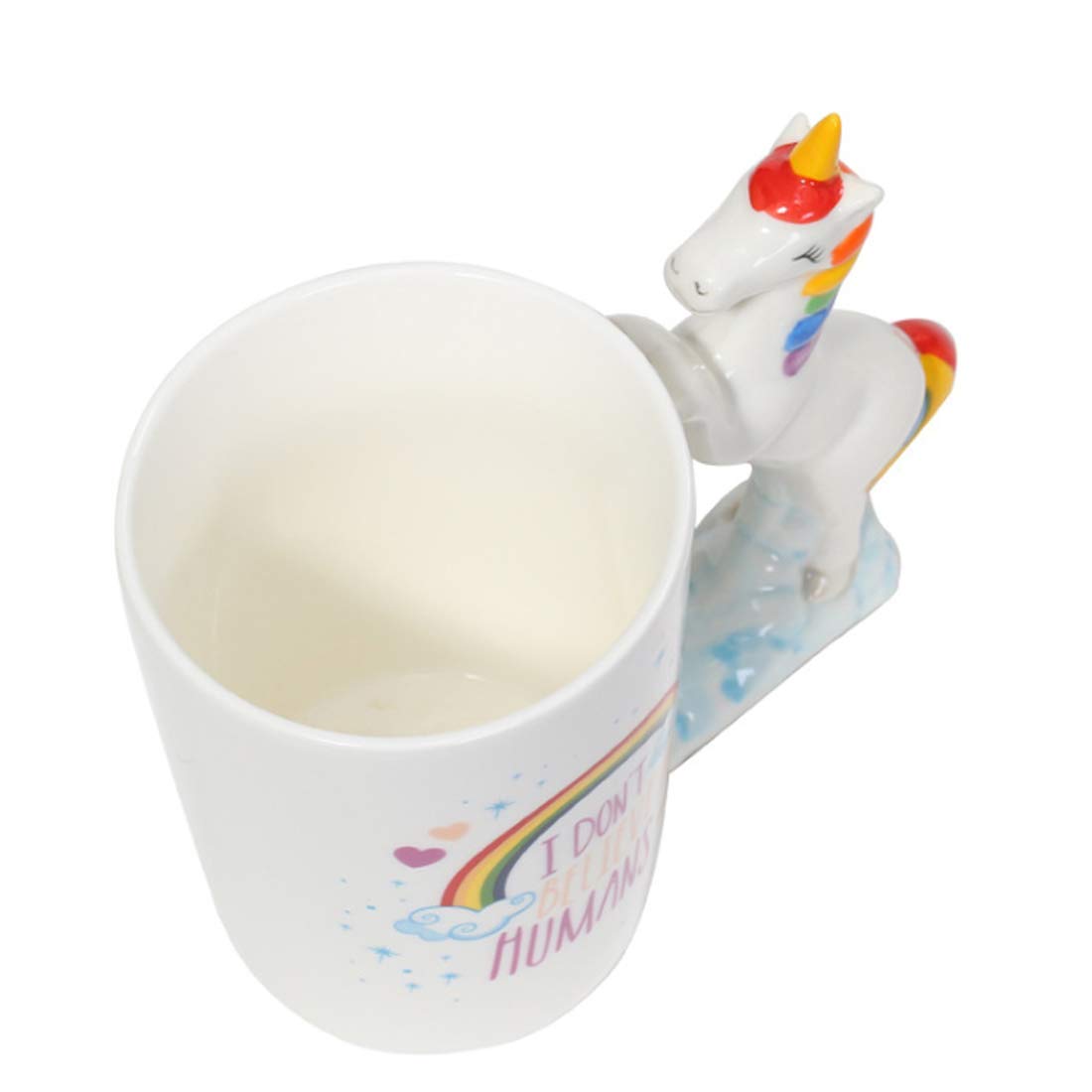 3D Unicorn handle ceramic coffee mug 380 ml - Image 8