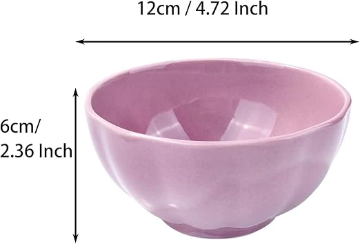 Pastel Charm Ceramic Bowls – Set of 4(310 ml each) - Image 5