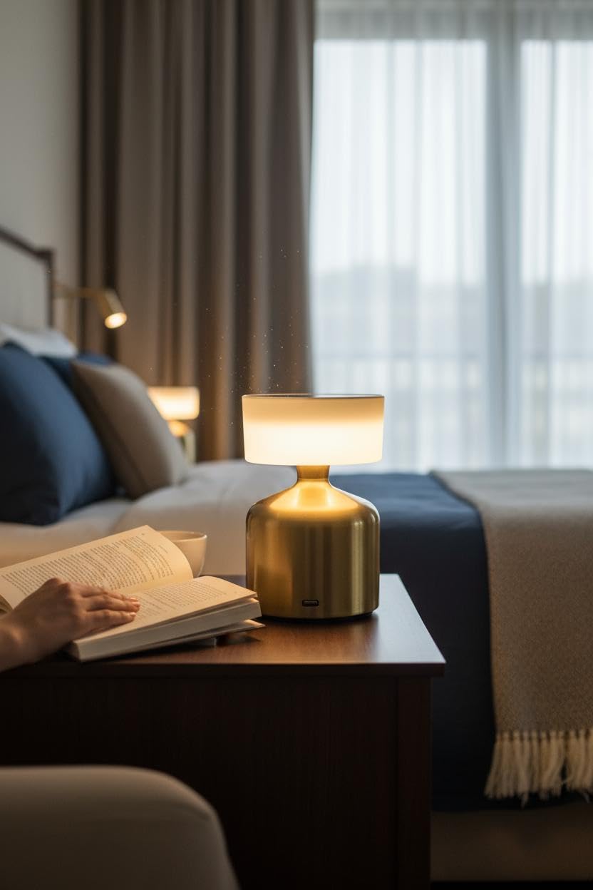 3 Colour Touch Control USB Charging Decorative Metal Modern Golden Table Lamp