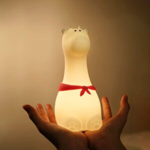Silicone Rechargeable Giraffe night Lamps for kids Multicolor