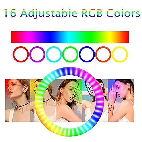 10" inch RGB Ring Light with "7" Feet Tripod Stand for Phone - Image 8