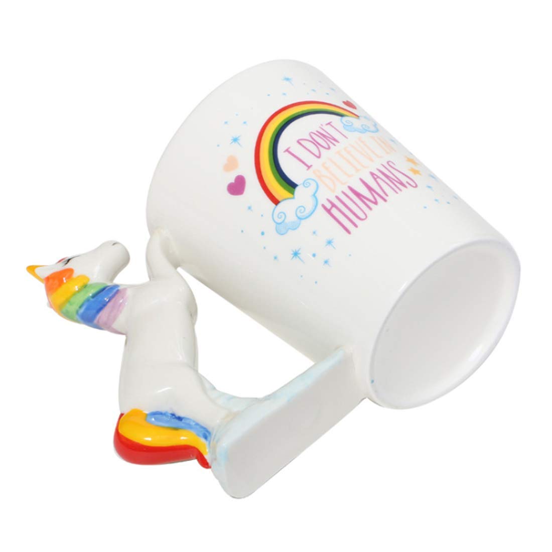 3D Unicorn handle ceramic coffee mug 380 ml - Image 5