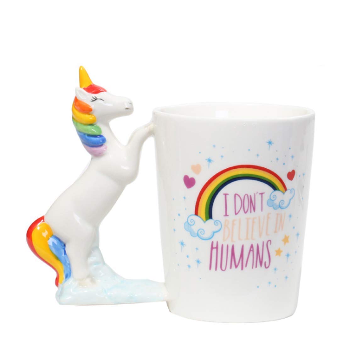 3D Unicorn handle ceramic coffee mug 380 ml - Image 7