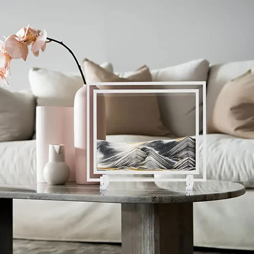 3D Moving Sand Art Picture Glass Liquid Painting(12 inch random color only) - Image 5