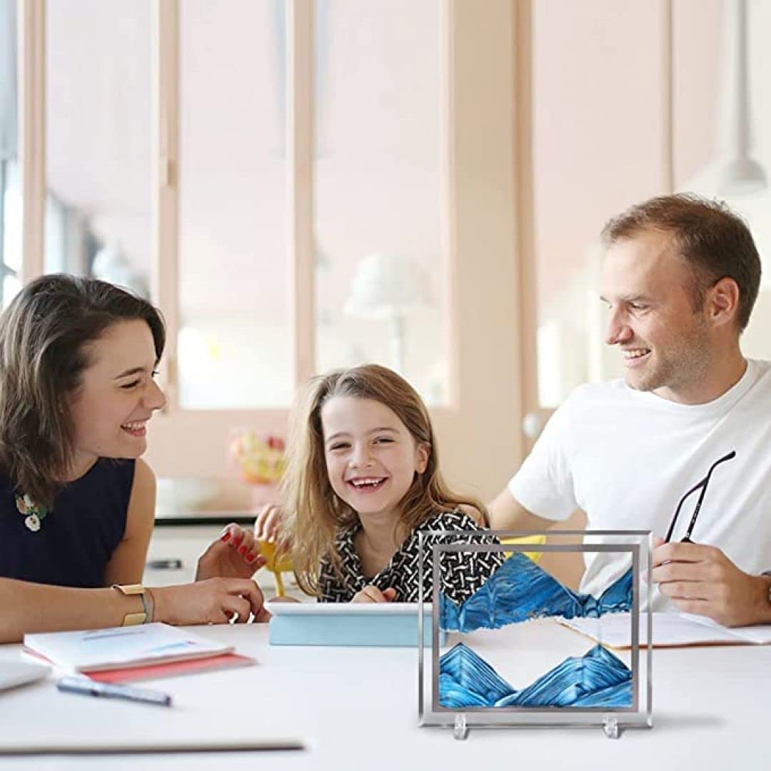 3D Moving Sand Art Picture Glass Liquid Painting(12 inch random color only) - Image 2