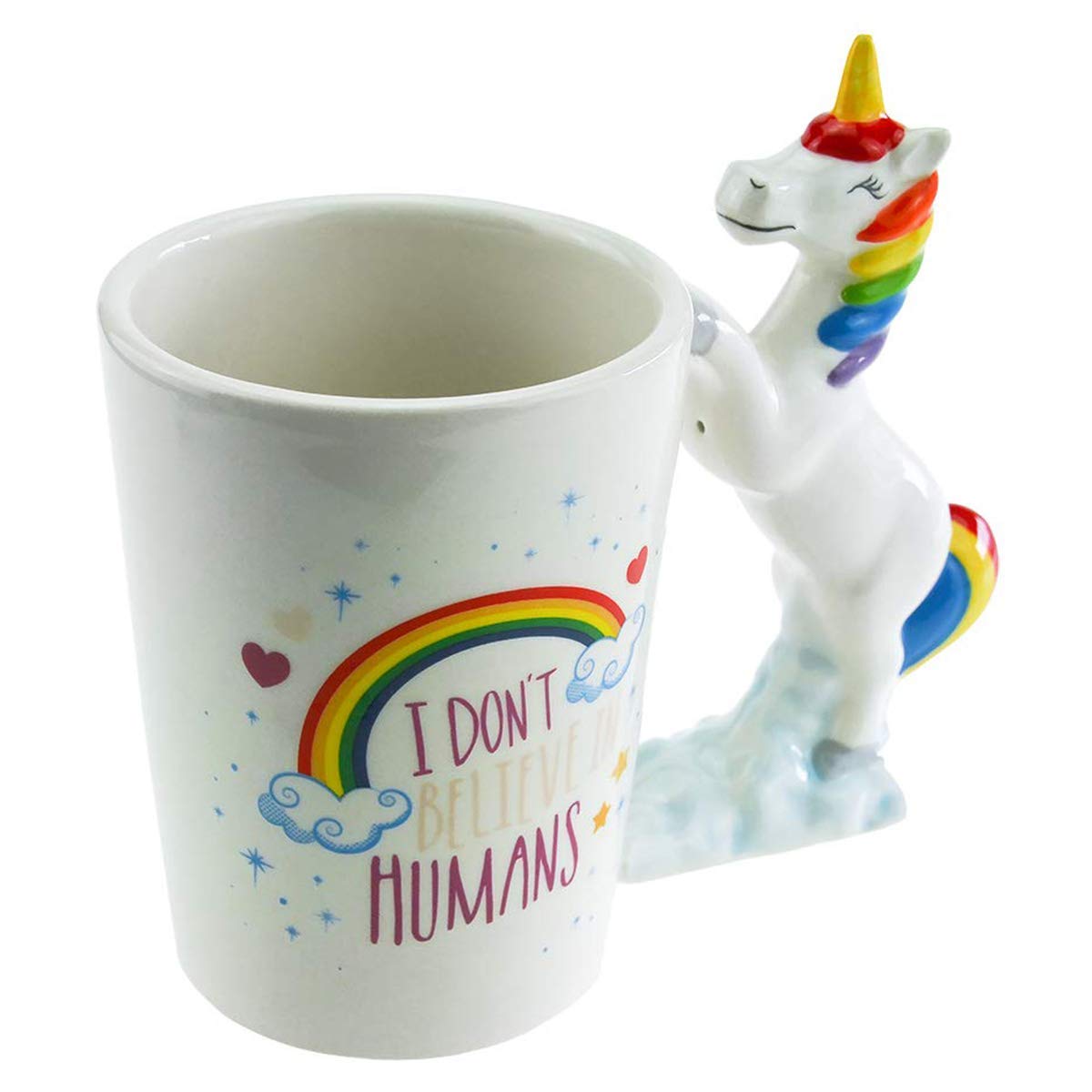 3D Unicorn handle ceramic coffee mug 380 ml - Image 6