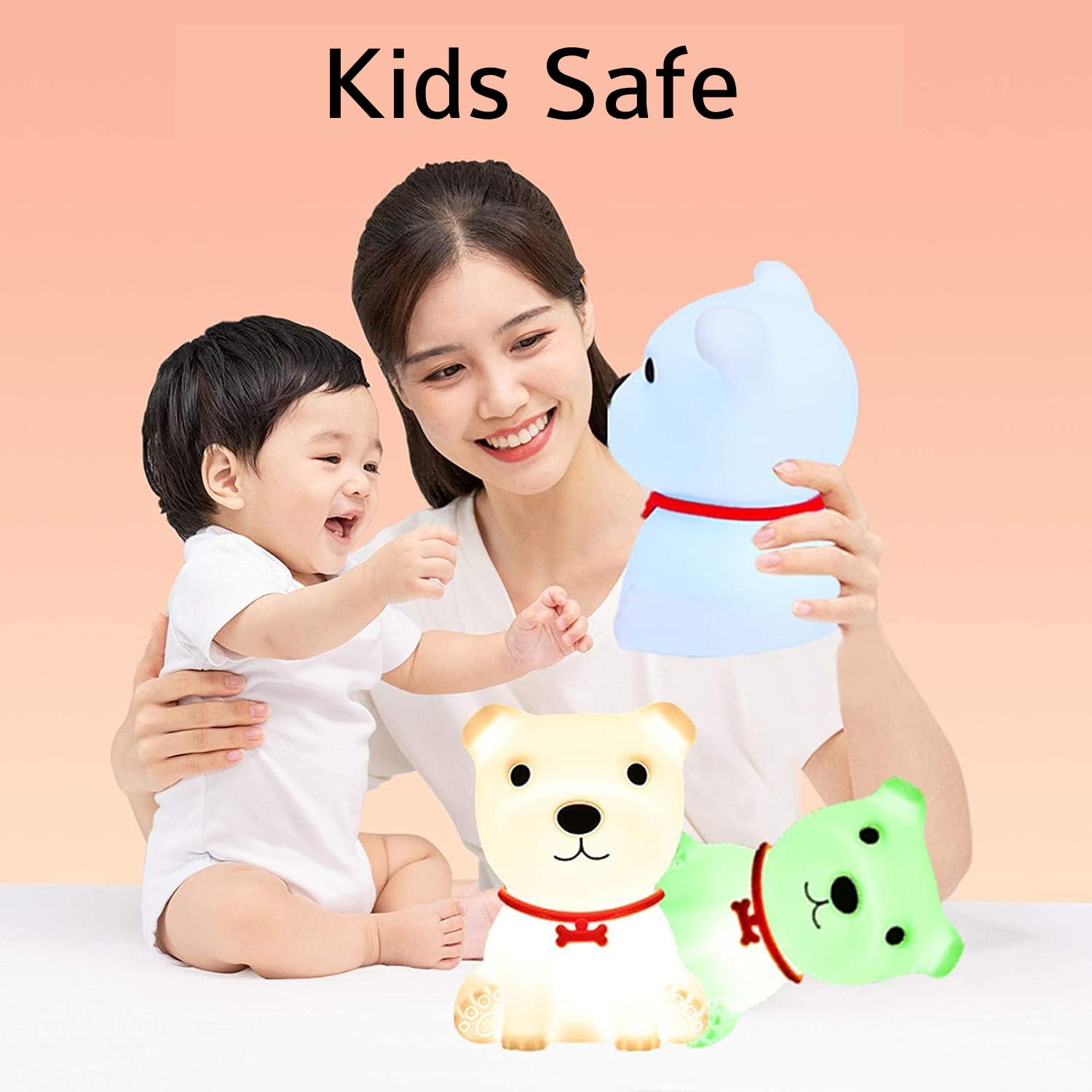 Rechargeable Silicone Dog Night Lamp for Kids - Image 3