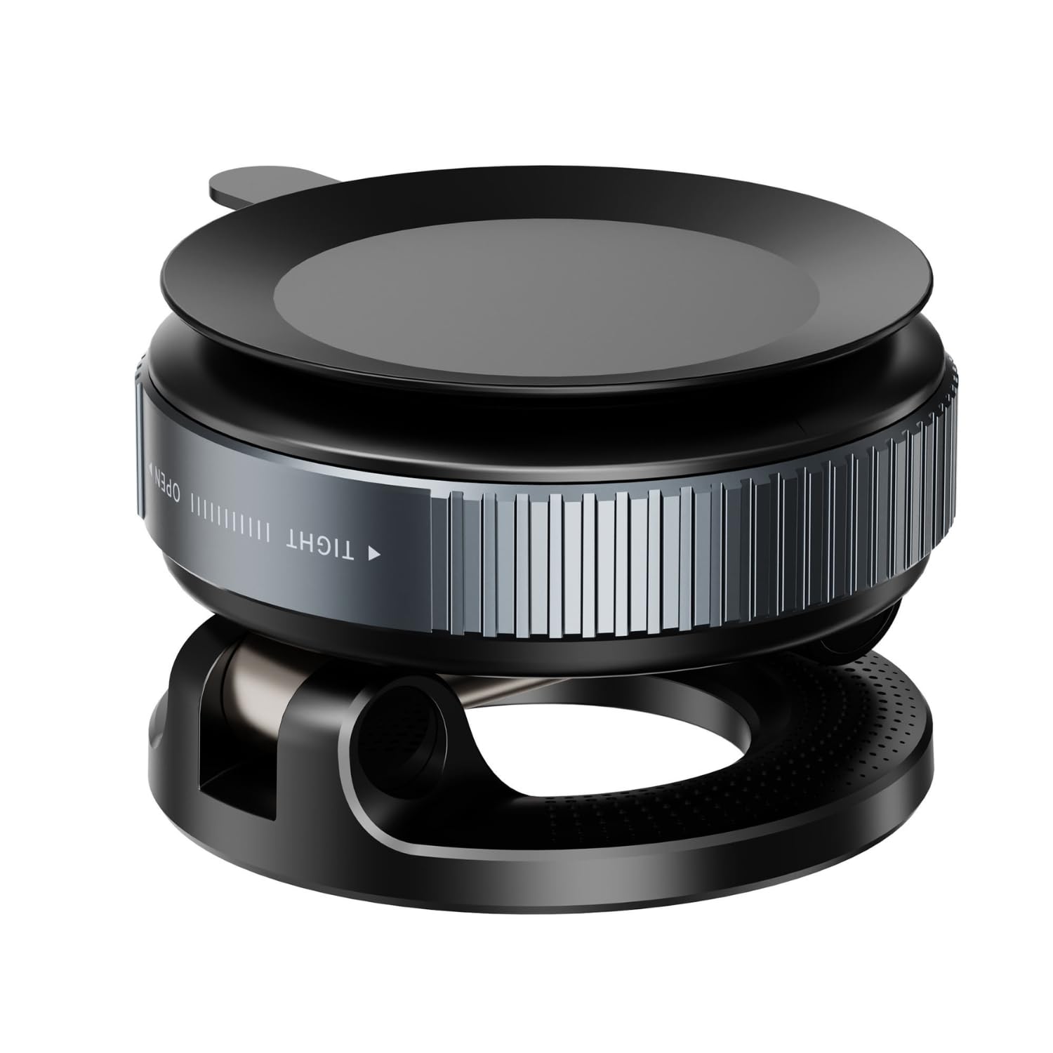 Vacuum Suction Mount 360 Adjustable Magnetic Phone Holder (K009 black) - Image 2