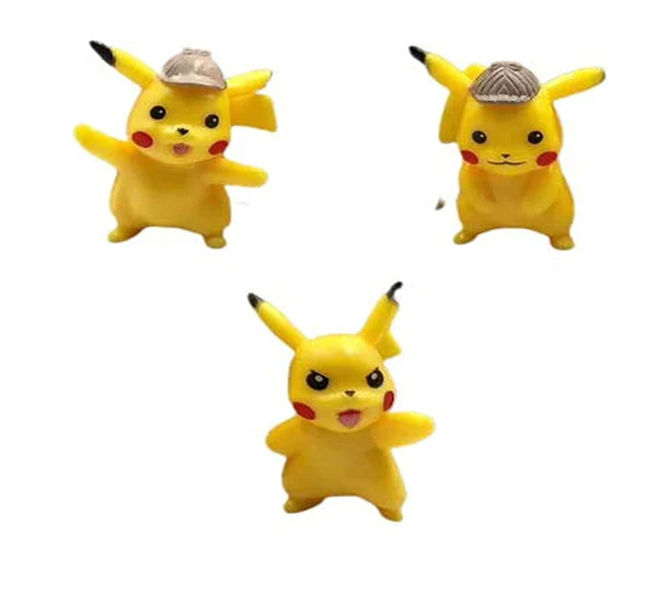ABS Plastic Pikachu Action Figures (Set of 6) - Image 3