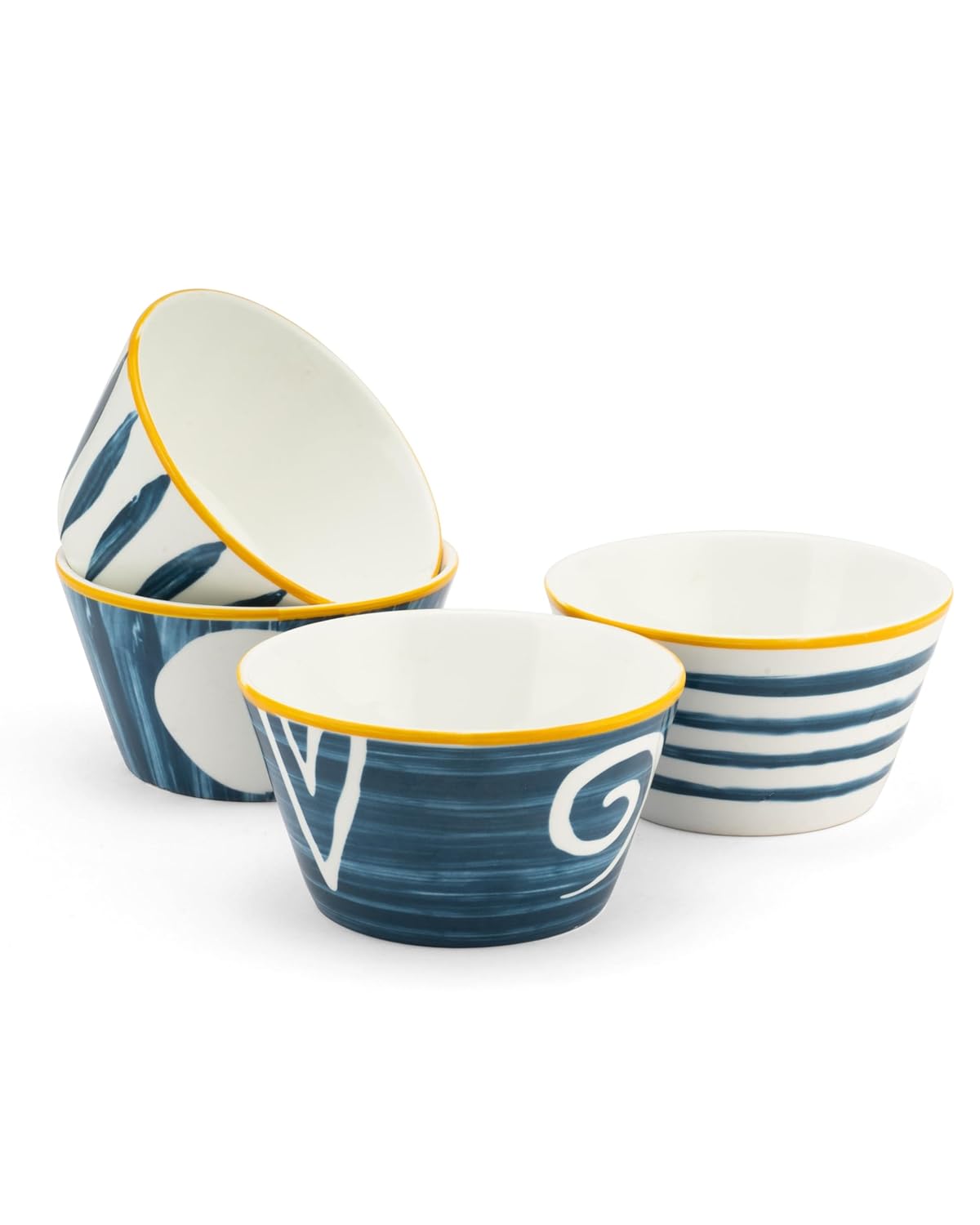 Ceramic Nikko Nero Bowl Set of 4, (470 ml each) - Image 6