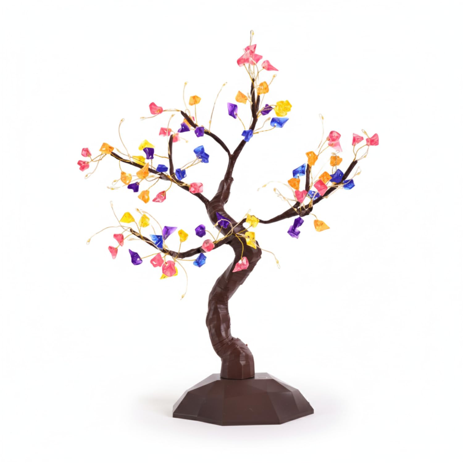 Stone Palm Tree LED Table Lamp Decorative Bonsai Light with Adjustable Branches - Image 2