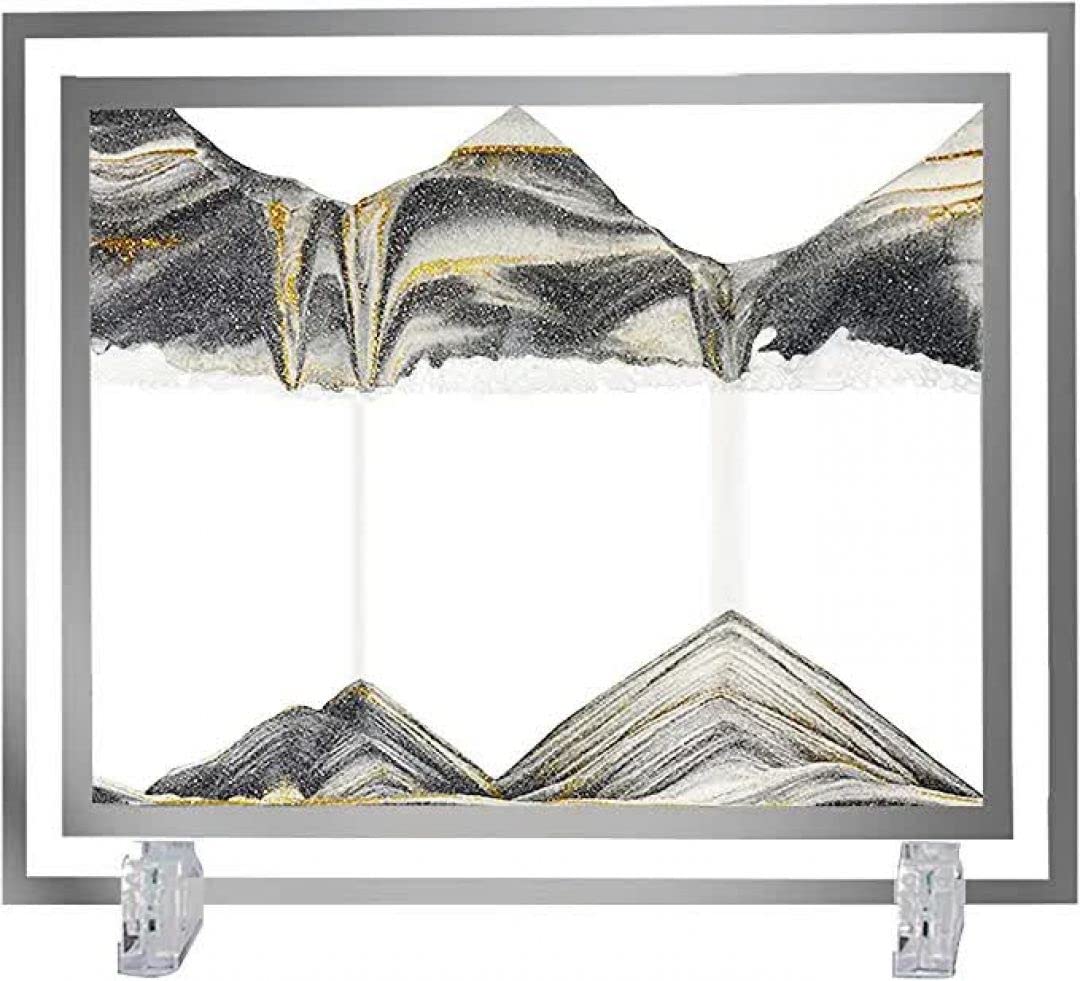 3D Moving Sand Art Picture Glass Liquid Painting(12 inch random color only) - Image 6