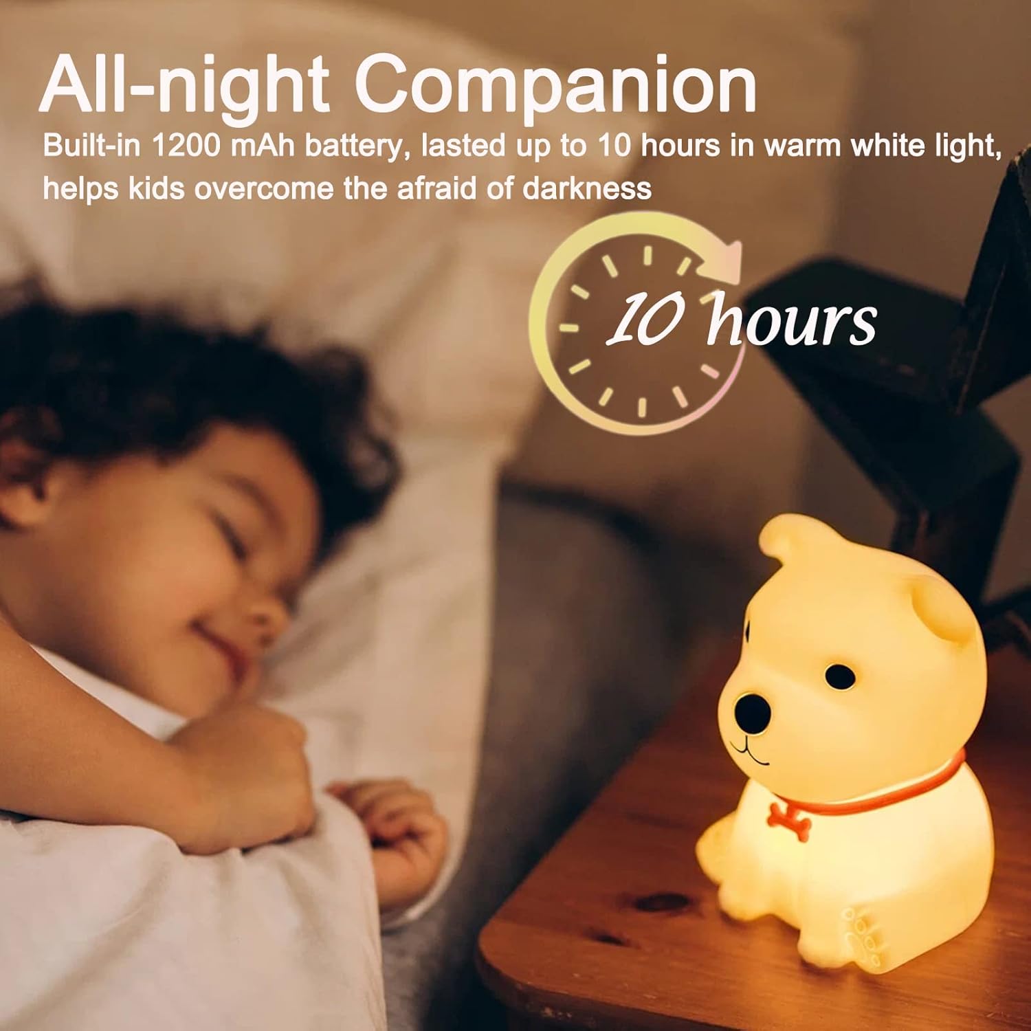 Rechargeable Silicone Dog Night Lamp for Kids - Image 7