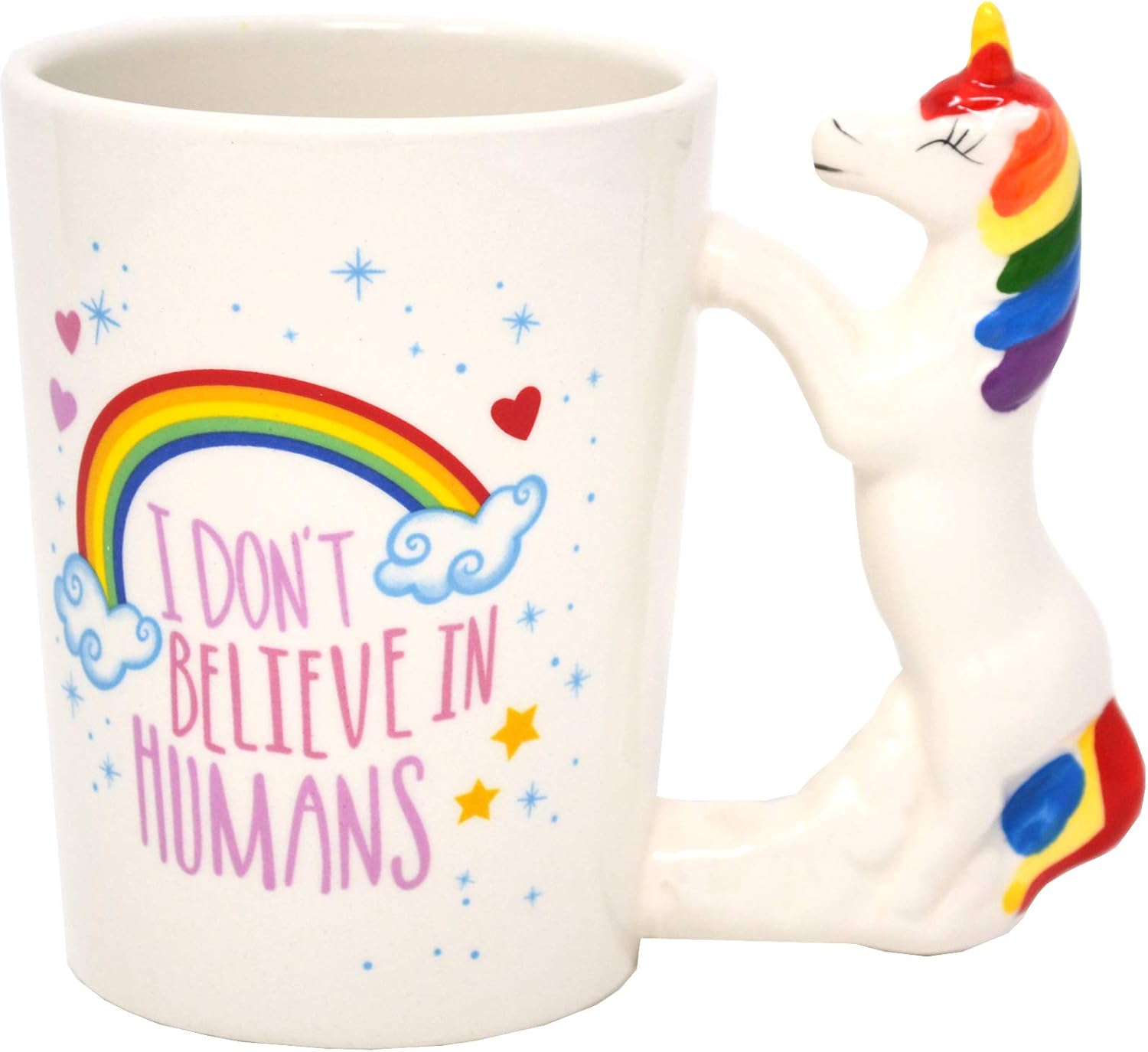 3D Unicorn handle ceramic coffee mug 380 ml - Image 10