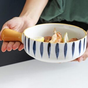 Ceramic Snack & Maggie Bowl with Handle 700 ml