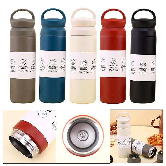 Korea Style Cute Portable Bottle 480 ml Stainless Steel(mix color only) - Image 9