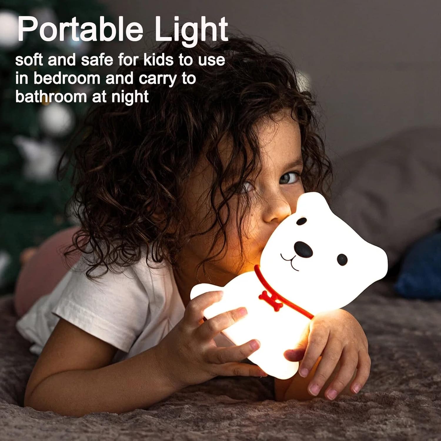 Rechargeable Silicone Dog Night Lamp for Kids - Image 8
