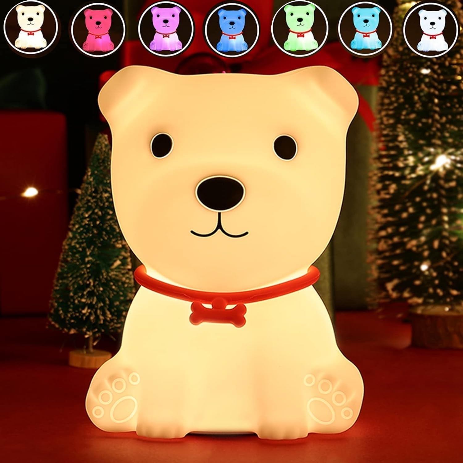 Rechargeable Silicone Dog Night Lamp for Kids - Image 9