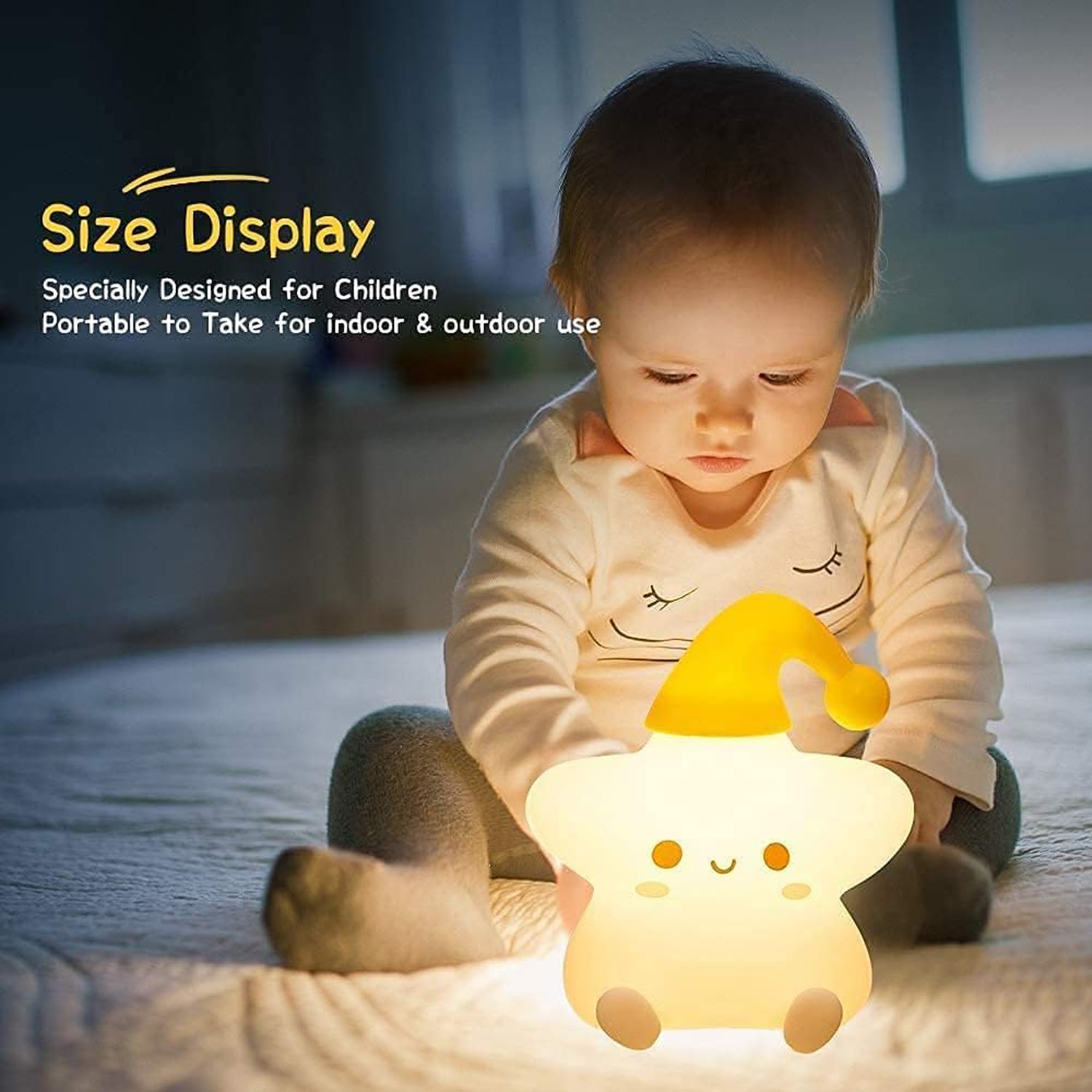 7 Color Changing Silicone Star Night Light for Kids Bedroom and Gifting - Image 5
