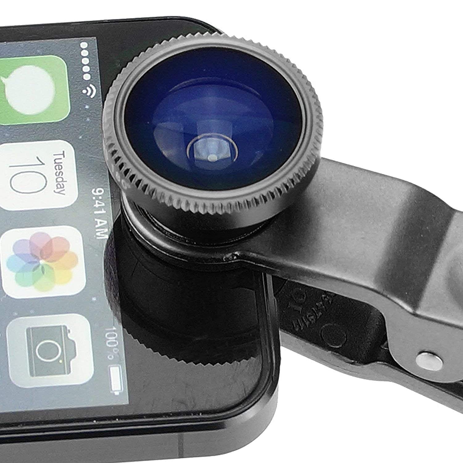 3 in 1 Set Mobile Professional HD Camera Lens with Clip Holder for All Smartphones (Multicolor) - Image 2