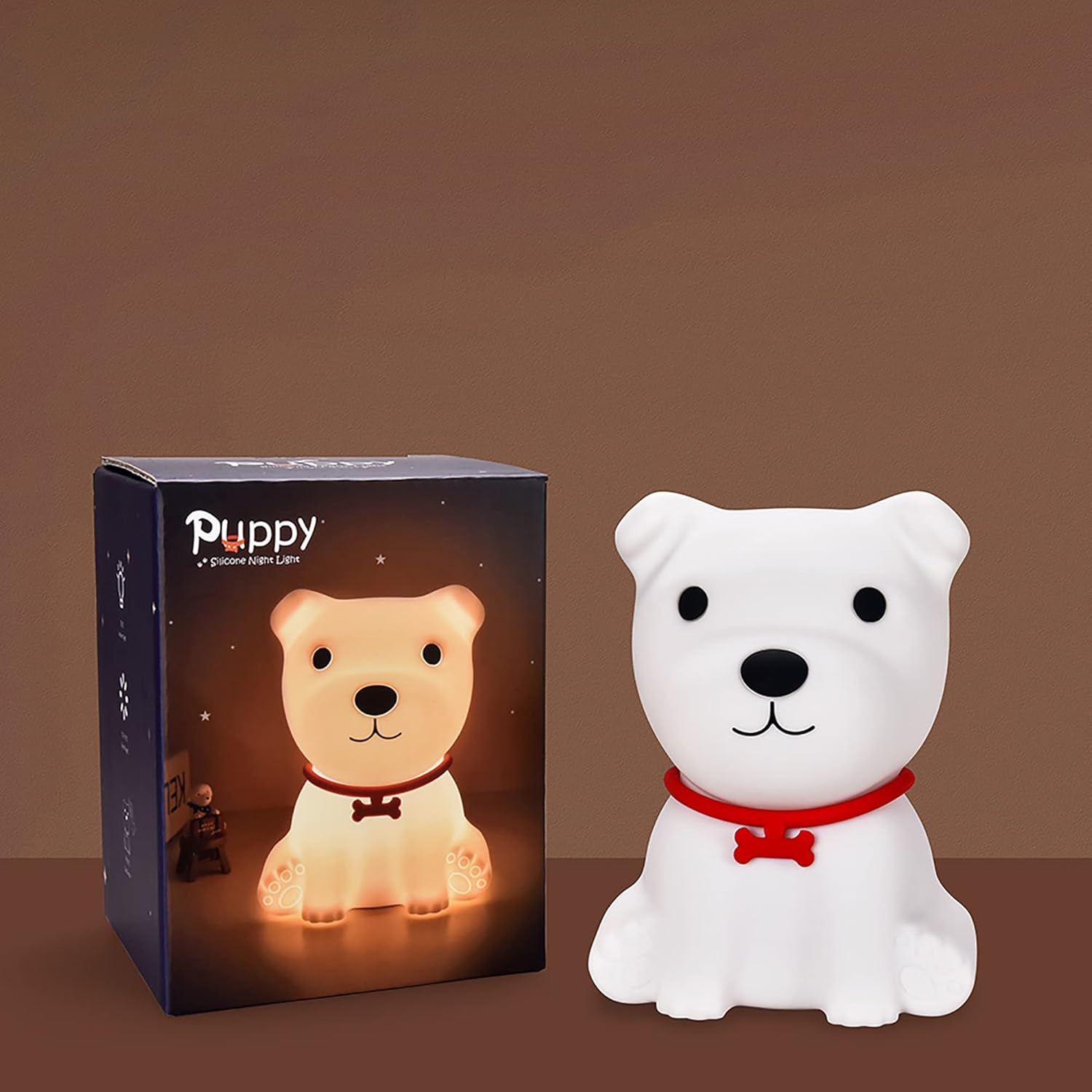 Rechargeable Silicone Dog Night Lamp for Kids - Image 2