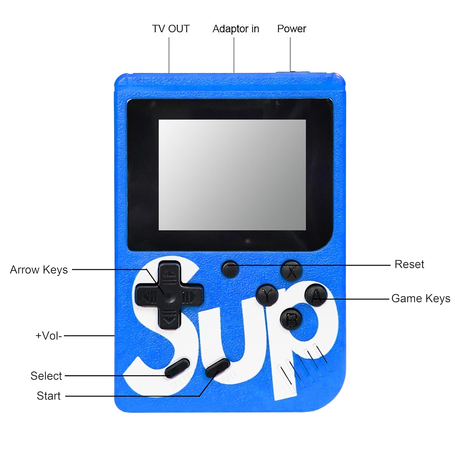 400 in 1 Sup Retro Game Box Console Handheld Classical Video Game With Remote (Mix color only) - Image 6