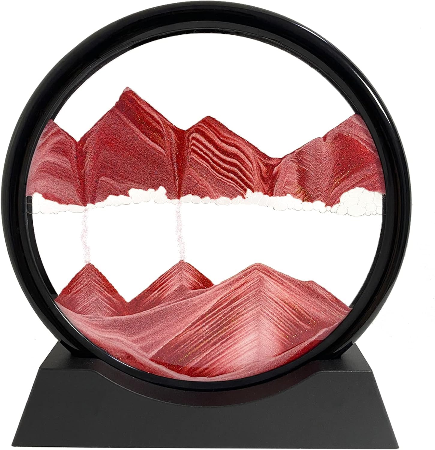 3D Moving Sand Art Round Glass Liquid Picture (10 inch mix color only) - Image 2