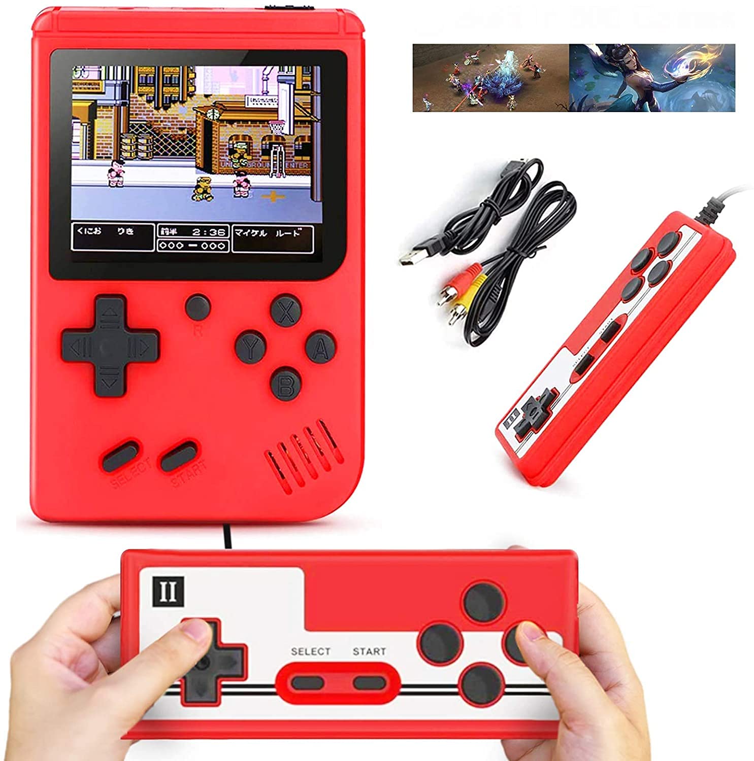 400 in 1 Sup Retro Game Box Console Handheld Classical Video Game With Remote (Mix color only) - Image 5