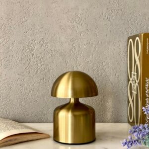Mushroom Shape Modern LED Gold Table Lamps