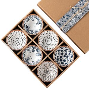 Japanese Art Serving Bowls Set of 6