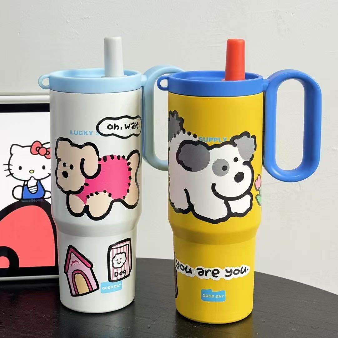 800 ml Cute Cartoon Themes Tumblers (mix color only) - Image 4
