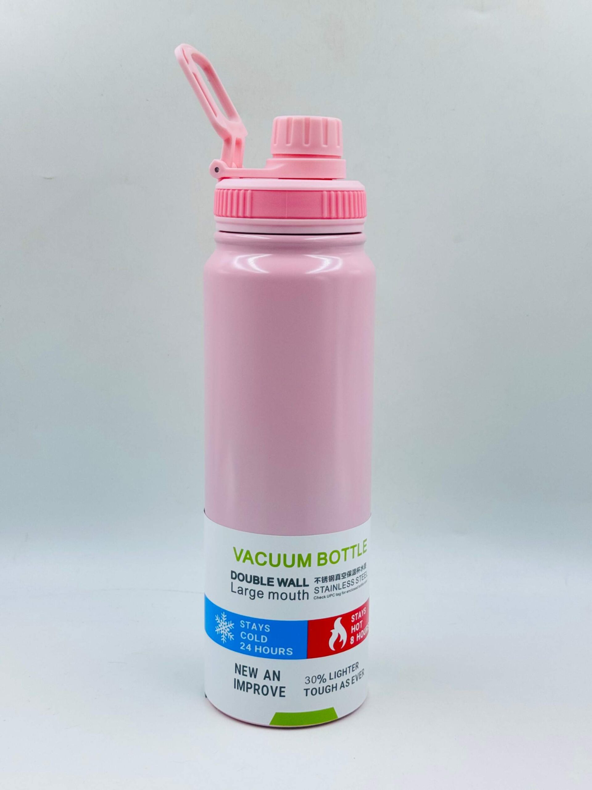 Stainless Steel Water Bottle 1000 ml (Pink) - Image 9