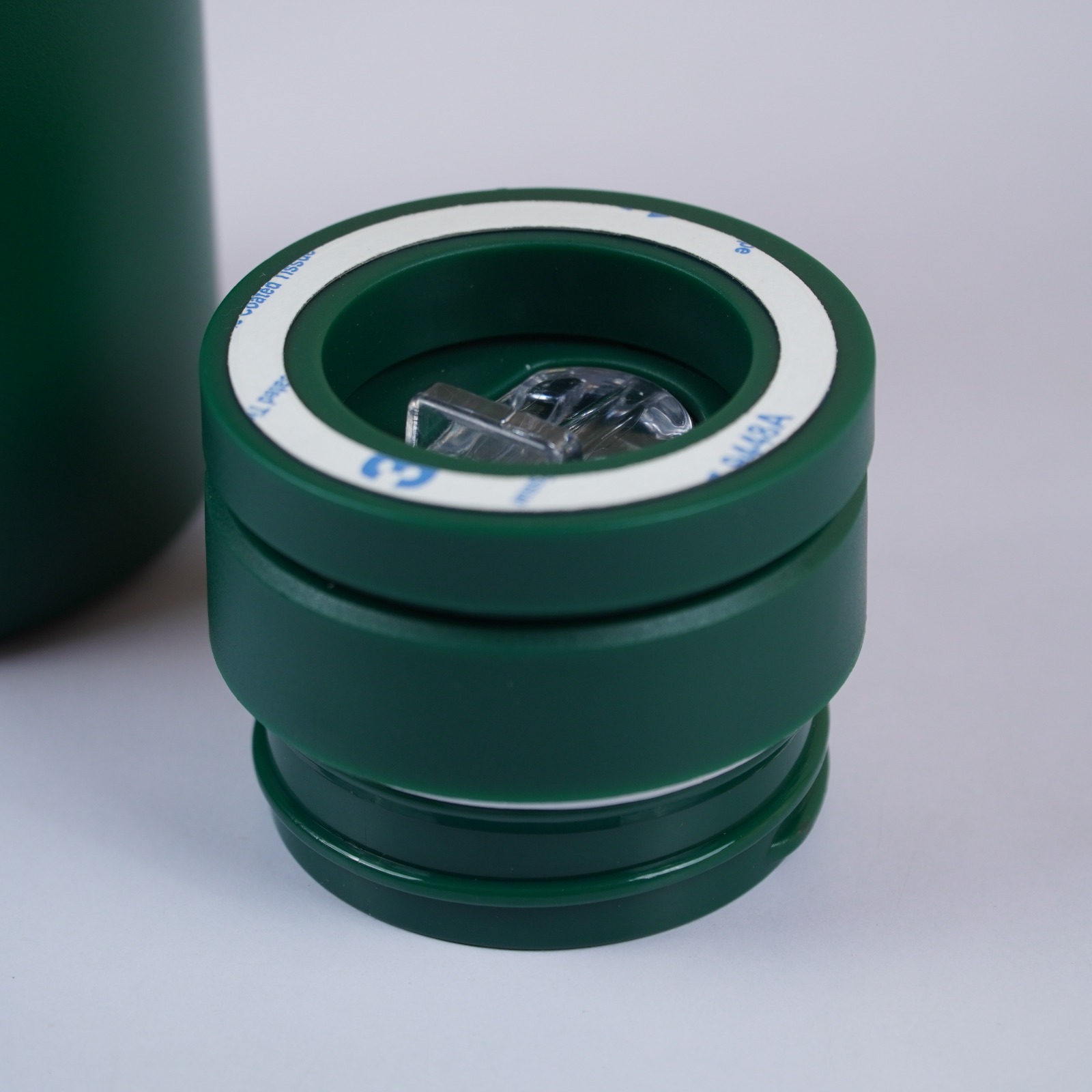 1 ltr. Double wall Sport Bottle With Magnetic Cell Phone Holder (Green) - Image 4