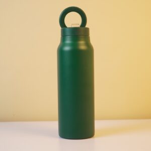 1 ltr. Double wall Sport Bottle With Magnetic Cell Phone Holder (Green)