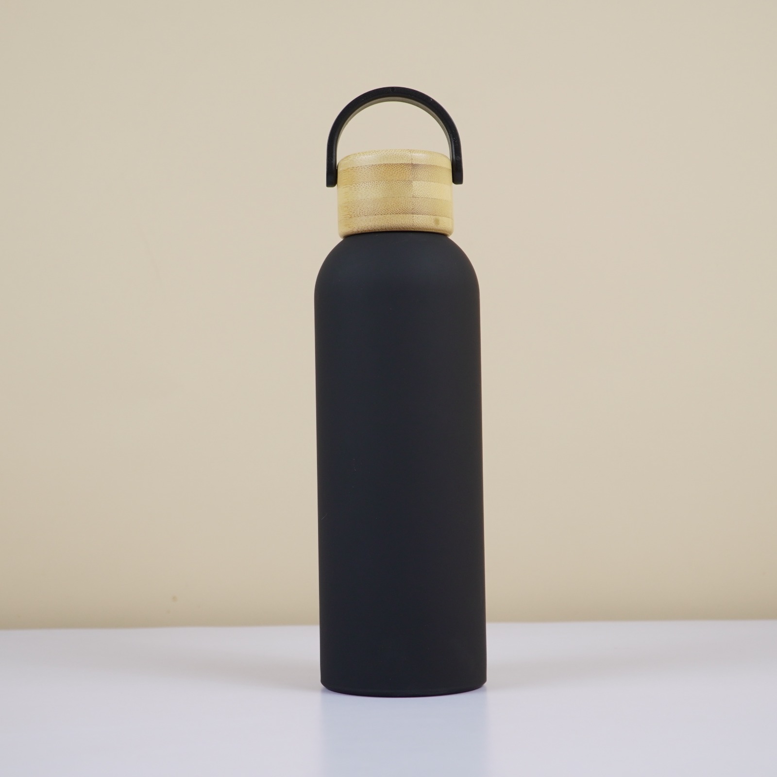 500 ML Insulated Water Bottle with Natural Wooden Lid(Black, Green only) - Image 14