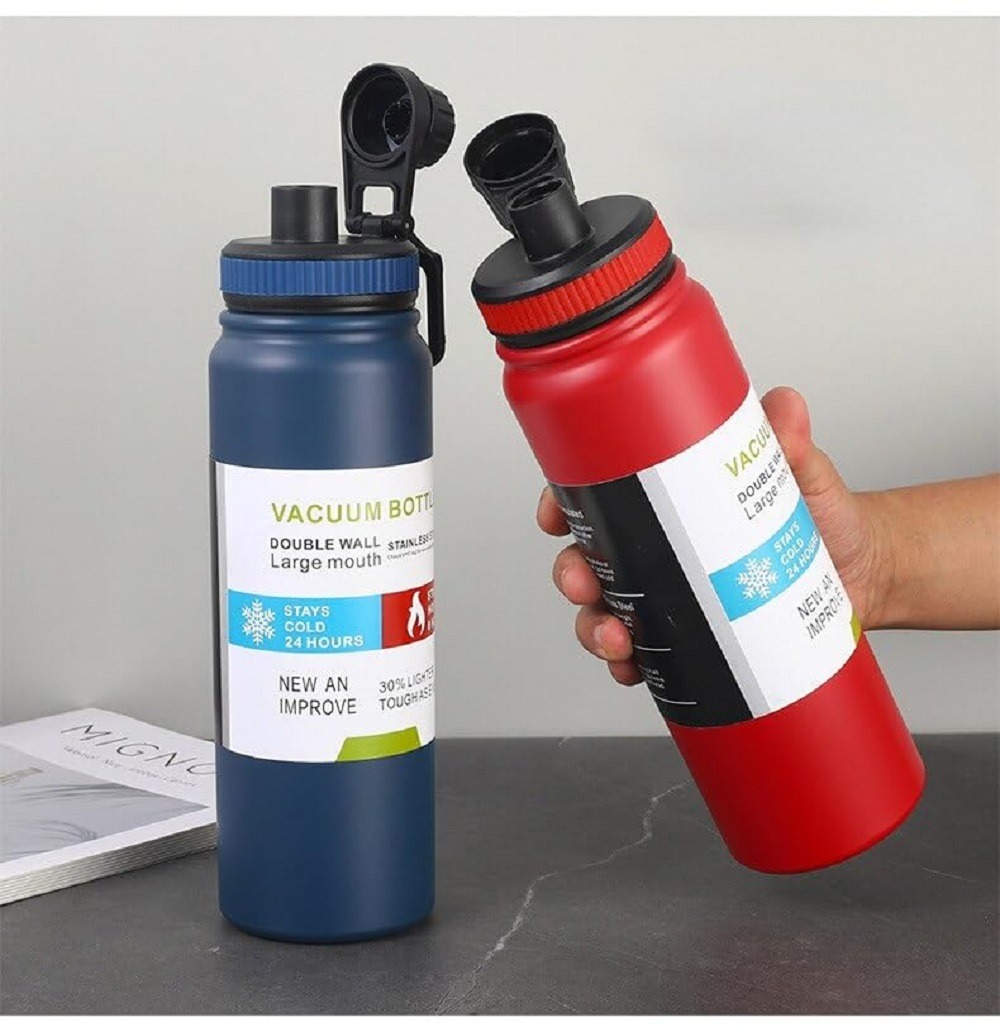 800ml Vacuum Insulated Stainless Steel Thermal Bottle(random color only) - Image 14