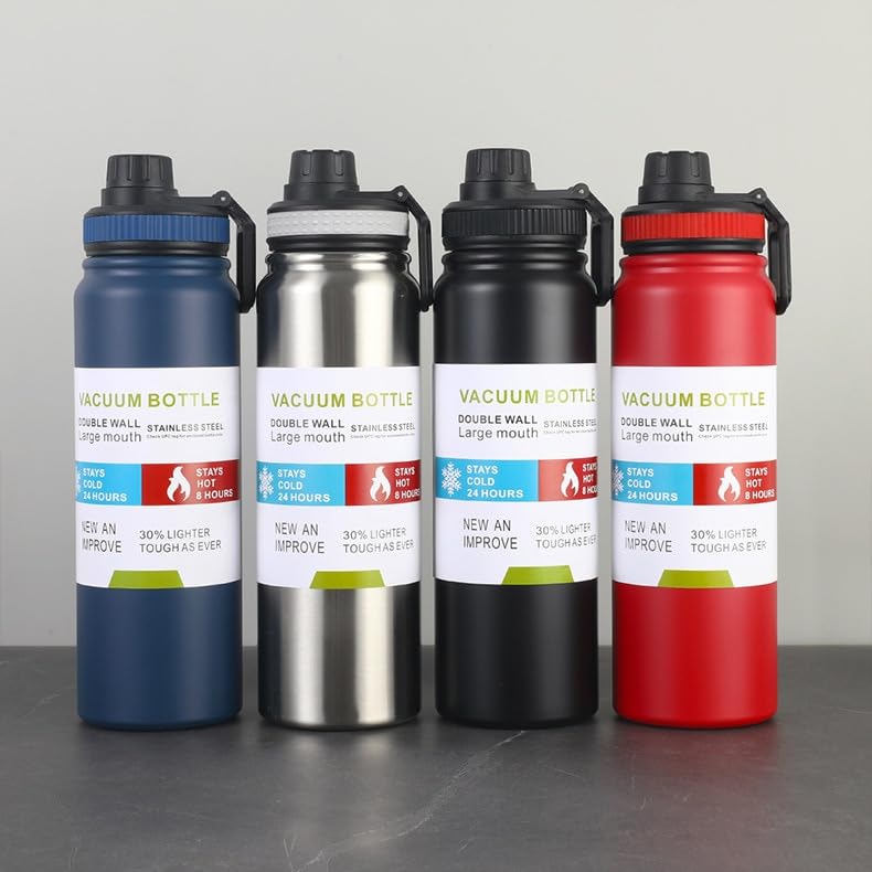 800ml Vacuum Insulated Stainless Steel Thermal Bottle(random color only) - Image 12
