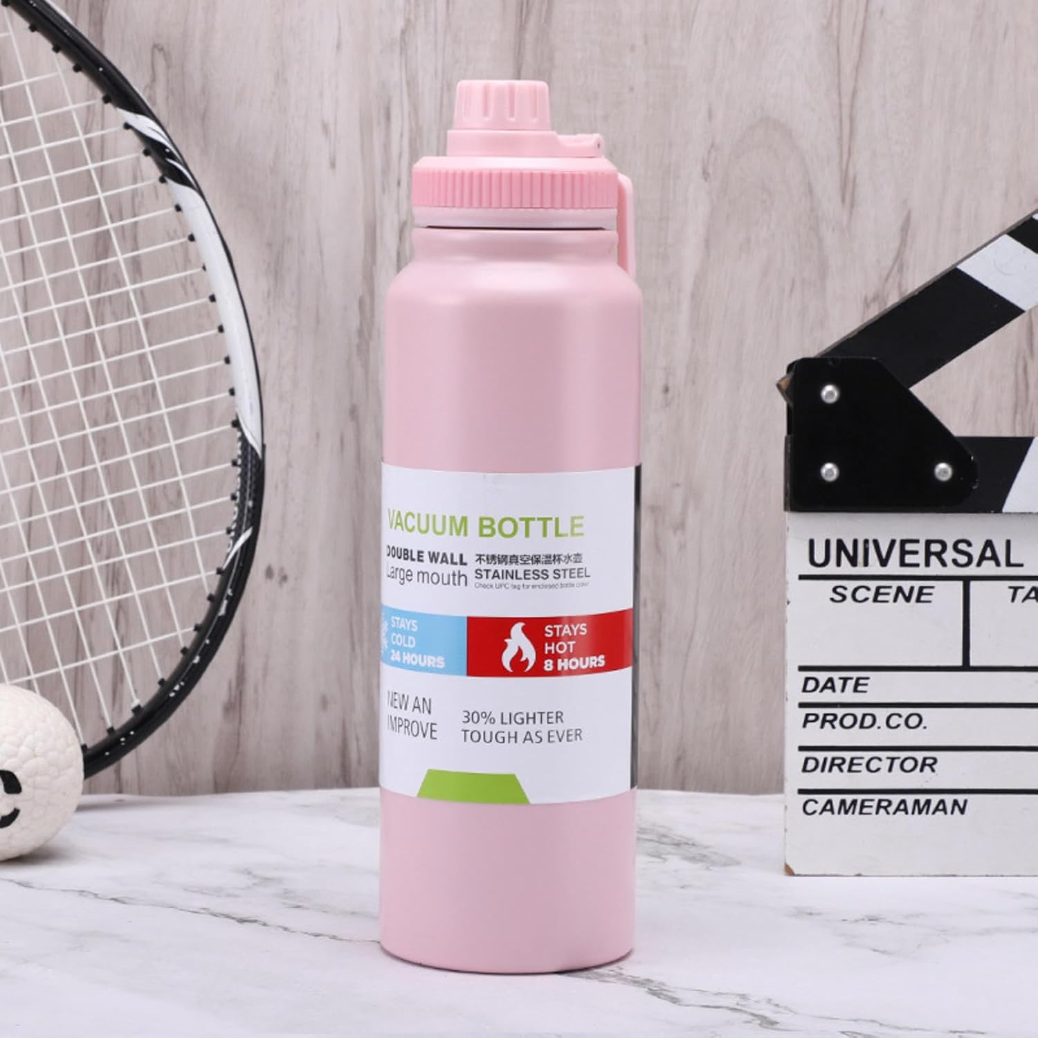 800ml Vacuum Insulated Stainless Steel Thermal Bottle(random color only) - Image 11