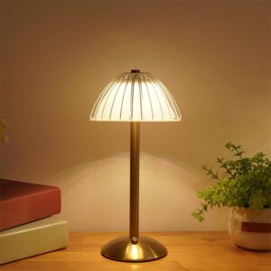 Long Bar Cordless Table Lamp, Rechargeable,Dimmable Table lamp for Bedside Lamp/Livingroom/ReadiLng/Bars/Outdoor/Home Patio Light/Restaurant Gold
