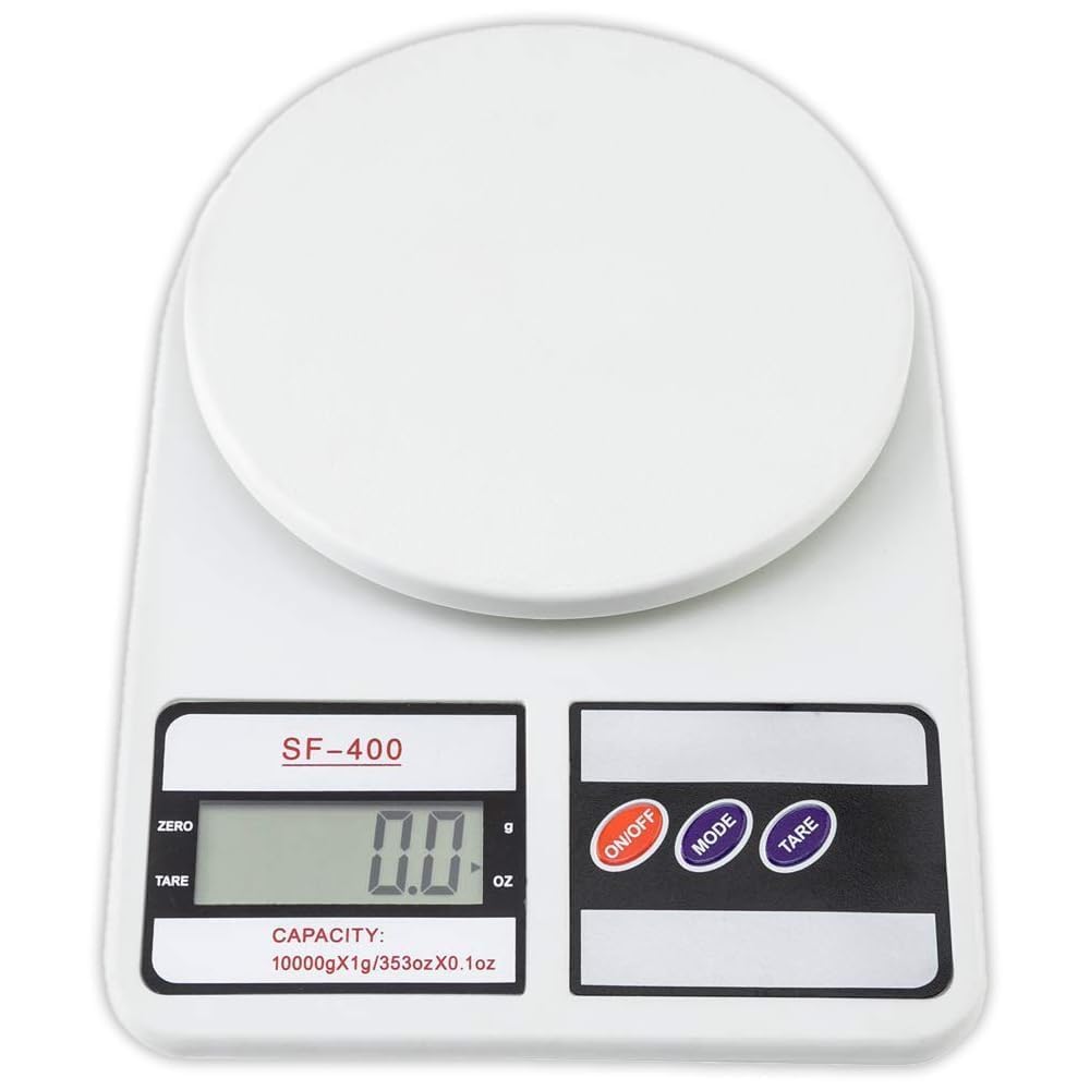 LCD Display Digital Kitchen Weight Scale White - Image 3