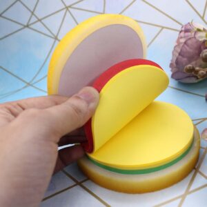 Burger Shape Pocket Size Soft Sponge Dairy/Notepad/Memo Pad for Kids and Adults for Note Writing Birthday Gift Item